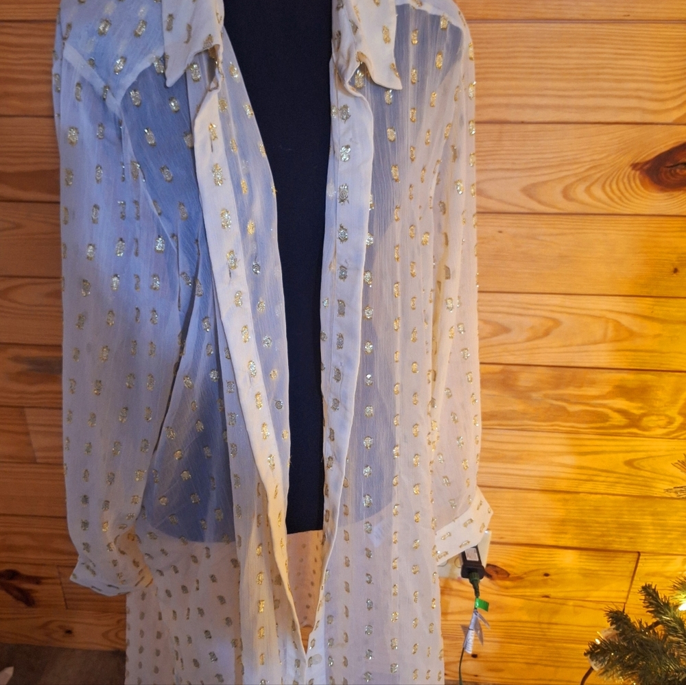 Jessica London,  tunic sheer overlay. Size 24